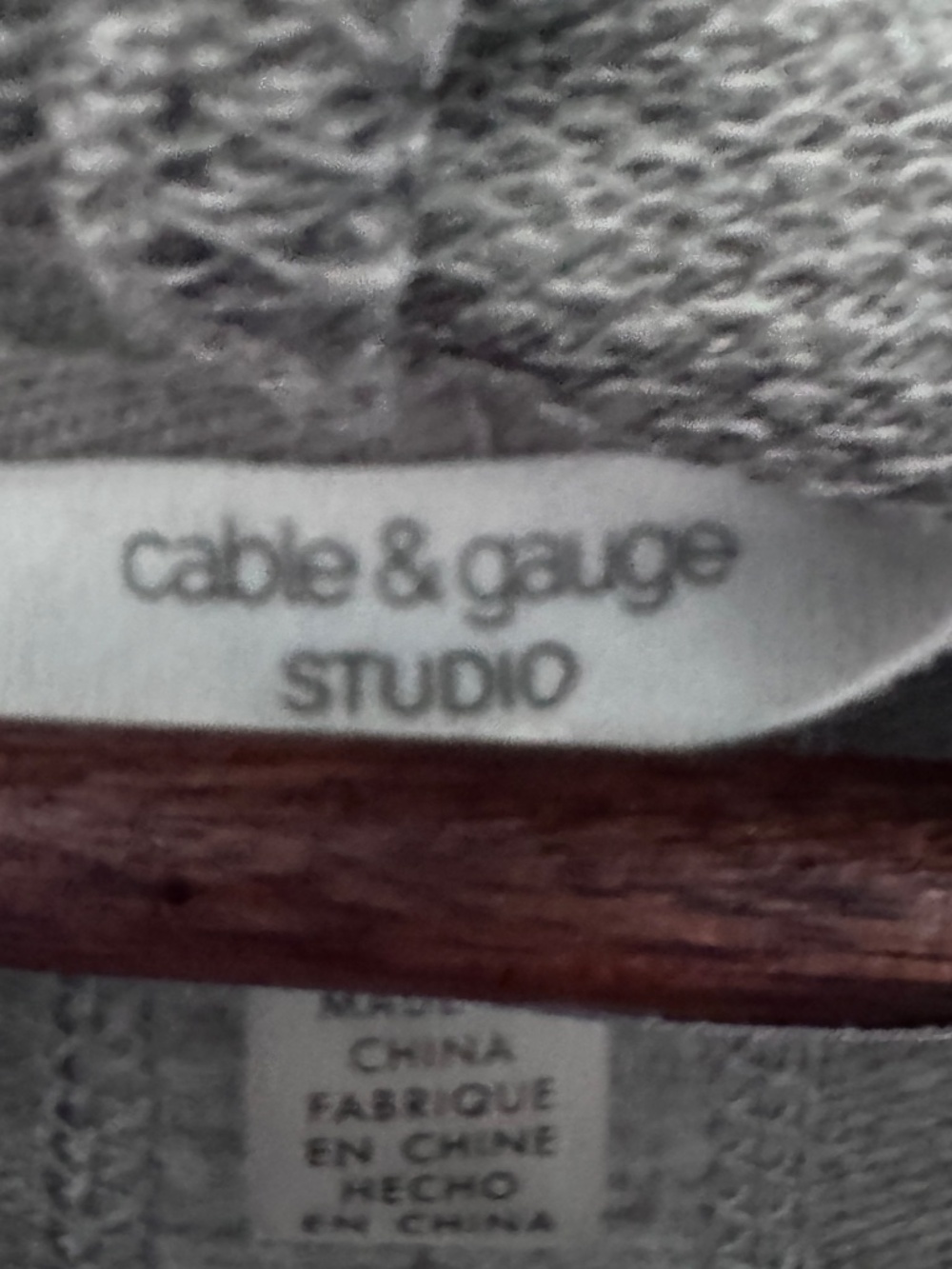 Cable & Gauge Sport Hoodie Dress Gray in Color size 3X - Picture 3 of 8